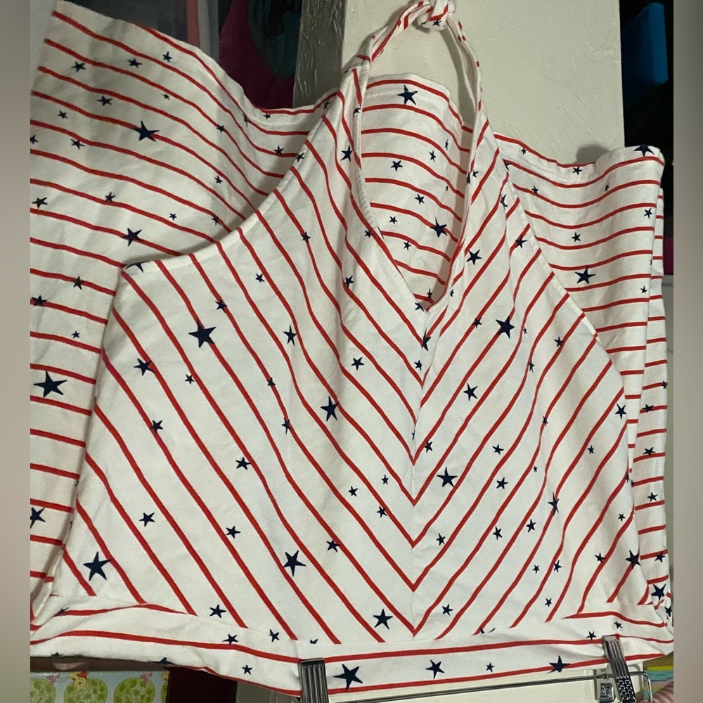Stars and Stripes stretchy halter dress